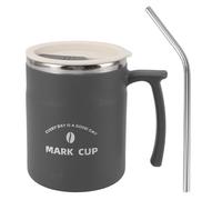Bicchiere da caffè Bicchiere da Acqua, Bottiglia D'acqua Isolata Tazza da caffè Bottiglia D'acqua a Tenuta Stagna Brocca Tazza per Bevande con Cannuccia Modello Carino Tazza da