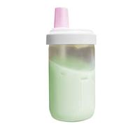 Bicchiere da caffè con cannuccia, trasparente, con coperchio, 500 ml, a prova di perdite, infrangibile, per succhi, caffè, latte, tè e bevande