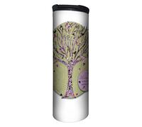 Bicchiere da caffè isolato - Tazza da caffè a doppia parete in acciaio inox con coperchio chiudibile - Tazza da viaggio da 481,9 g si adatta perfettamente ai portabicchieri - Never Be Afraid