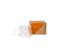 Bicchiere da cappuccino a doppia parete con manico CHiATO, 210 ml