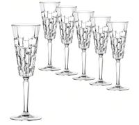 Bicchiere da Champagne Calice in Cristallo da 19cl Etna Flute Set 6pz - Splen...