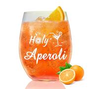 Bicchiere da cocktail, bicchiere Aperol, bicchiere Holy Aperoli, bicchieri da vino rosso Holy Aperoli con scritta, bicchieri da cocktail, bicchieri da aperitivo, bicchiere da vino con incisione