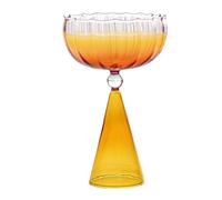 Bicchiere da cocktail con gradiente irregolare: bicchiere da vino moderno, bicchieri estetici soffiati a mano, bicchieri colorati colorati, bicchieri contemporanei per casa, bar, whisky, champagne