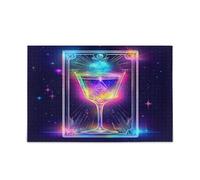 Bicchiere da cocktail unico puzzle amici famiglia attività gioco notte regali 500 pezzi