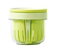 Bicchiere da frutta riutilizzabile da 650 ml con coperchio, contenitore ermetico da viaggio, con inserto per colino, comodo contenitore per snack da asporto, barattolo portatile per picnic