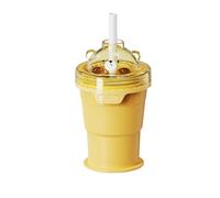 Bicchiere da Ghiaccio - 325ml Portatile Riutilizzabile e Pieghevole,Stampo Per Bevande E Cubetti Di Ghiaccio Sferici - Adatto per Whisky, Succhi di Frutta, Limonata, Yogurt, Drink, Bevande, Party, Pic