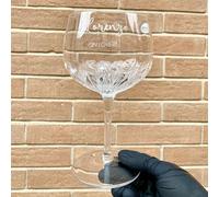 Bicchiere da Gin in Vetro Personalizzato 800 ml - Tonic Lemon Inciso con Nome| Ideale per matrimonio, anniversario, regalo, nozze, Natale, fidanzato