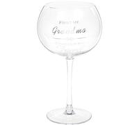 Bicchiere da gin Maturi 'First My Grandma Forever My Friend' sentiment con cuori - 625 ml