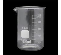 Bicchiere da laboratorio, Becher A Forma Bassa In Vetro Borosilicato Con Beccuccio for Laboratorio Chimico 5-3000 Ml(1000)