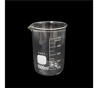 Bicchiere da laboratorio, Becher A Forma Bassa In Vetro Borosilicato Da 1000 Ml Con Beccuccio for Liquidi Laboratorio Chimico