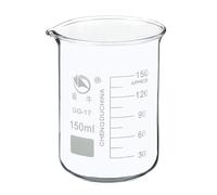 Bicchiere da laboratorio con beccuccio, Bicchiere in vetro borosilicato di dimensioni multiple con beccuccio a scala graduata for cucina da laboratorio(150ml)