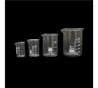 Bicchiere da laboratorio, Confezione Da 4 Misurini In Vetro 5 Ml 10 25 50 for Uso In Laboratorio E In Cucina