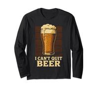 Bicchiere da Pinta con Scritta I Can't Quit Beer Maglia a Manica