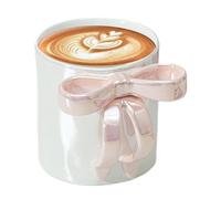 Bicchiere da tè in ceramica estetica con manico con impugnatura ergonomica, tazze da caffè in ceramica con manico dorato, tazza in ceramica con manico grande, multiuso per bevande al latte e cacao