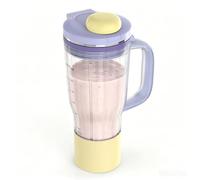 Bicchiere da viaggio di ricambio per frullatore Ninja BlendBoss, tazza da viaggio con coperchio a tenuta stagna, compatibile con serie Ninja DB351 e DB301 (viola/giallo chiaro)