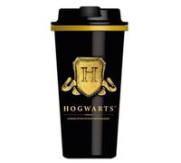 Bicchiere da Viaggio Harry Potter Hogwarts 450 ml Nero Oro