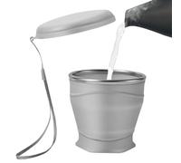 Bicchiere da Viaggio Pieghevole | 260ml da Bere in Silicone Alimentare | Bottiglia d'acqua a tenuta stagna | Per attività di campeggio, escursionismo con zaino, viaggi, e per donne, uomini, bambini, f