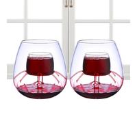Bicchiere da vino aeratore, decanter per vino, set di decanter aeratore, set di calici trasparenti con effetto fontana per rosso, caffè e tè