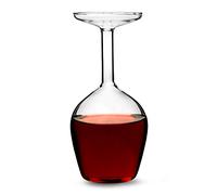 Bicchiere da vino capovolto, in vetro, capacità 375 ml, regalo ideale