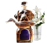 Bicchiere da vino Carafe a forma di cane facile da usare - bottiglia di per alcol | Statua di portatori di cani, collezione di figurine, parti centrali per cognacvin bourbon uomini padre