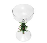 Bicchiere da vino con stelo natalizio: bicchieri con stelo a forma di albero di