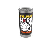 Bicchiere da vino I'm Here For Boo's Halloween Ghost Wink Bicchiere termico in acciaio inox doppia parete