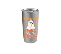 Bicchiere da vino I'm Here For Boo's Spooky Halloween Ghost Wink Bicchiere termico in acciaio inox doppia parete