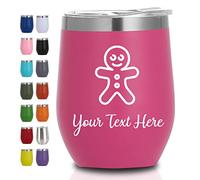 Bicchiere da vino personalizzato Bicchiere da vino personalizzato con coperchio Bicchieri da vino personalizzati con inciso il nome 40 icone Regali personalizzati per la mamma Festa della mamma Donne