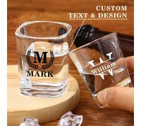 Bicchiere da vino personalizzato con nome, regalo per matrimonio e festa, bicchiere personalizzato per brindisi di novelli sposi o celebrazione di anniversario, bicchiere personalizzato con lettera pe