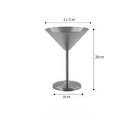 Bicchiere da Vino Premium 304 Acciaio Forma V per Servizio Bevande Spumanti