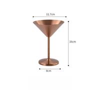 Bicchiere da Vino Premium 304 Acciaio Forma V per Servizio Bevande Spumanti