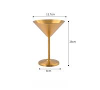 Bicchiere da Vino Premium 304 Acciaio Forma V per Servizio Bevande Spumanti