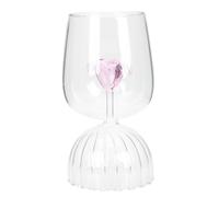 Bicchiere Da Vino Rosa Per Una Cena Romantica Calici Tazza Di
