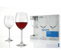 Bicchiere da Vino Rosso Bianco Calice per Montana Serie Pure 100ml 6er Set