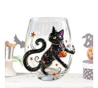 Bicchiere da vino senza stelo trasparente da 300 ml | Halloween 3D Animale Occhiali per Bar Home Decor Cucina Cena Festa Banchetto Formale Cocktail Soda Succo Bevande