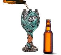 Bicchiere da vino | Tazza medievale in acciaio inox - Calice del Calice Dragon Goblet è un regalo creativo e unico per amici, o familiari, che i draghi