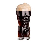Bicchiere da Vino Trasparente per Corpo Umano Sexy, Boccale di Birra Dal Design Semplice a Forma di Corpo, Tazza per Bevande in Vetro a Forma di Donna e Uomo Divertenti per Feste di Birra(uomo medio)