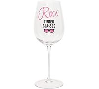 Bicchiere da vino umoristico 'Rosé Tinted Glasses', 420 ml