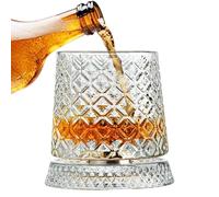 Bicchiere Da Whiskey Bicchiere Trasparente Dotato Di Base Rotante A 360