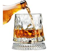 Bicchiere Da Whiskey Bicchiere Trasparente Dotato Di Base Rotante A 360