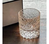 Bicchiere Da Whisky In Cristallo Di Lusso, Squisitamente Realizzato Con Un Intricato Motivo A Taglio Diamante, Regalo Elegante Per Gli Amanti Del Whisky, Ideale Per Bar E Decorazioni Domestiche