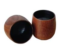 Bicchiere da whisky in legno, 7,6 x 7,6 cm, 2 bottiglie rustiche vintage per compleanni, matrimoni, Natale, viaggi e amanti della decorazione della casa