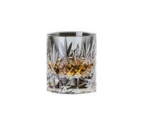 Bicchiere da whisky intagliato a mano in vetro lucido intagliato a forma di spada