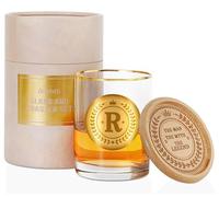 Bicchiere da whisky personalizzato con sottobicchiere per gli uomini, regali alcolici personalizzati per gli amanti del whisky, compleanno unico, regali di Natale per lui, papà, zio, R