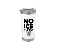 Bicchiere d'acqua No Ice Please Funny Lovers Bicchiere termico in acciaio inox doppia parete