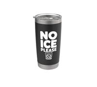 Bicchiere d'acqua No Ice Please Funny Lovers Bicchiere termico in acciaio inox doppia parete