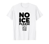 Bicchiere d'Acqua No Ice Please Funny Lovers Maglietta