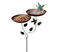 Bicchiere d'api per giardino, con picchetto ornamento da giardino in metallo, bevuta d'acqua d'api per uso esterno, per interni ed esterni, percorso giardino prato balcone fattoria
