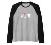Bicchiere di Vino a Cena Maglia con Maniche Raglan