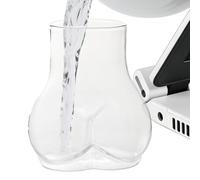 Bicchiere divertente con scritta "Butt", 11 x 6 x 9 cm | Bicchieri da succo per cocktail, birra, vino, 11 x 6 x 9 cm, caffè, tè, succo, acqua, bevande